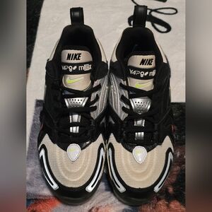 Nike VaporMax Retro Black, Silver & Beige Sneakers